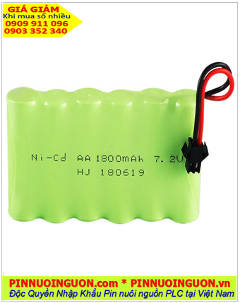 Pin nuôi nguồn 7.2v-AA1800mAh; Pin sạc 7.2v-AA1800mAh; Pin sạc khối NiMh 7.2v-AA1800mAh